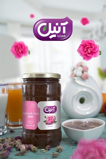 مربای گل محمدی  Rose Flower Jam 800g | شرکت آریا شور