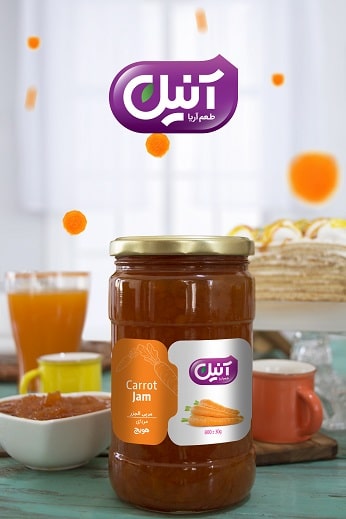 مربای هویج Carrot Jam 800g | شرکت آریا شور
