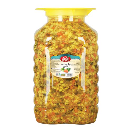 ترشی مخلوط مکعبی  Pickled Mixed 10 Kg | شرکت آریا شور