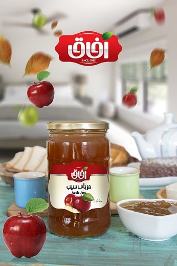 مربای سیب  Apple Jam 800 g | شرکت آریا شور